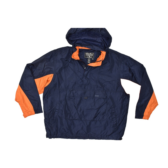 Vintage Eddie Bauer WeatherEdge Men's Anorak Windbreaker 1/4 Zip Jacket Size XL - Picture 1 of 8